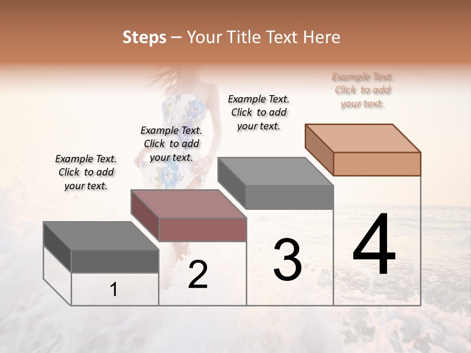 Sunlight Woman Girl PowerPoint Template