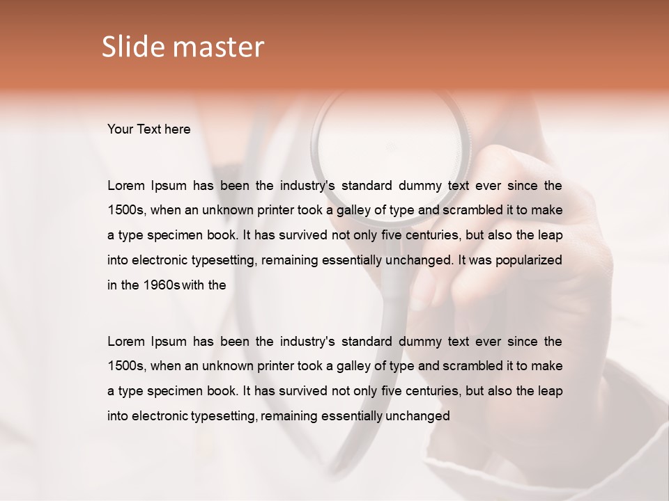 Space Woman Copyspace PowerPoint Template