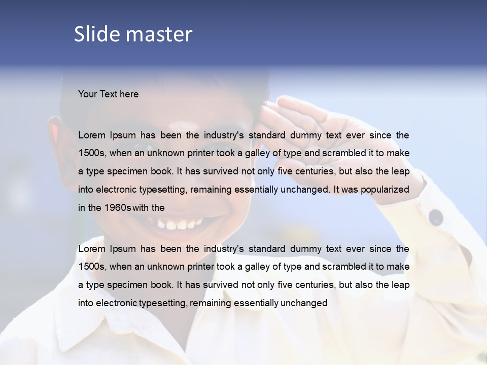 Playful Joy Handsome PowerPoint Template