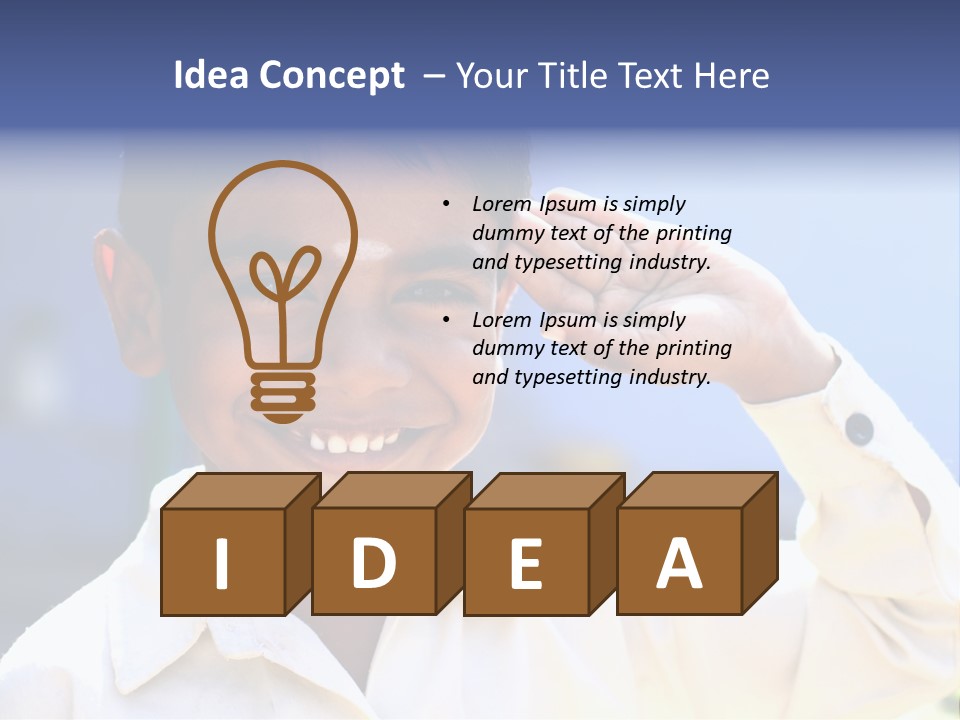 Playful Joy Handsome PowerPoint Template