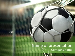 Soccer Entertainment Stadium PowerPoint Template