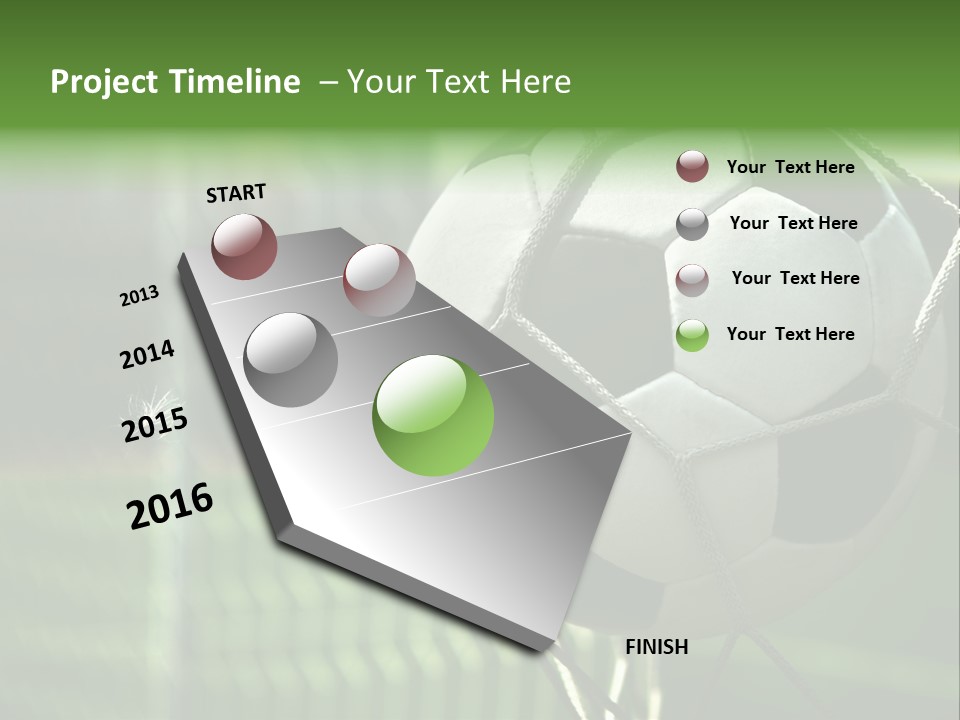 Soccer Entertainment Stadium PowerPoint Template