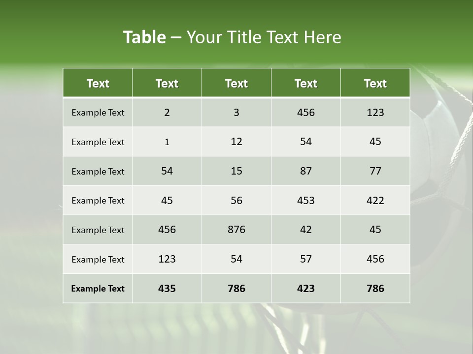 Soccer Entertainment Stadium PowerPoint Template