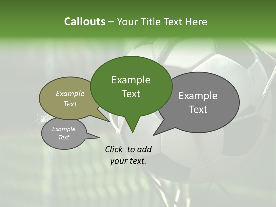 Soccer Entertainment Stadium PowerPoint Template