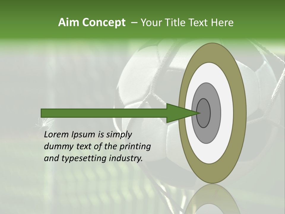 Soccer Entertainment Stadium PowerPoint Template