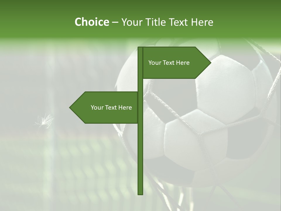 Soccer Entertainment Stadium PowerPoint Template