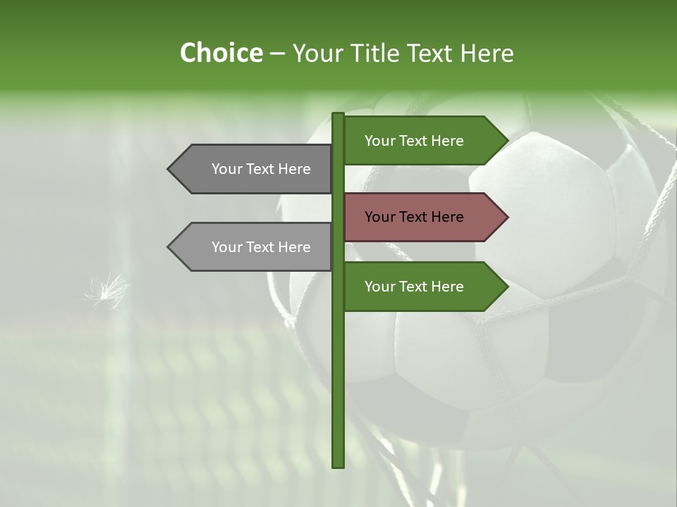 Soccer Entertainment Stadium PowerPoint Template