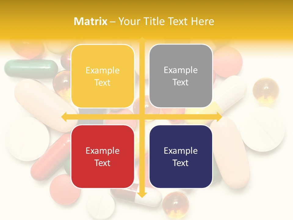 Treatment Narcotic Yellow PowerPoint Template