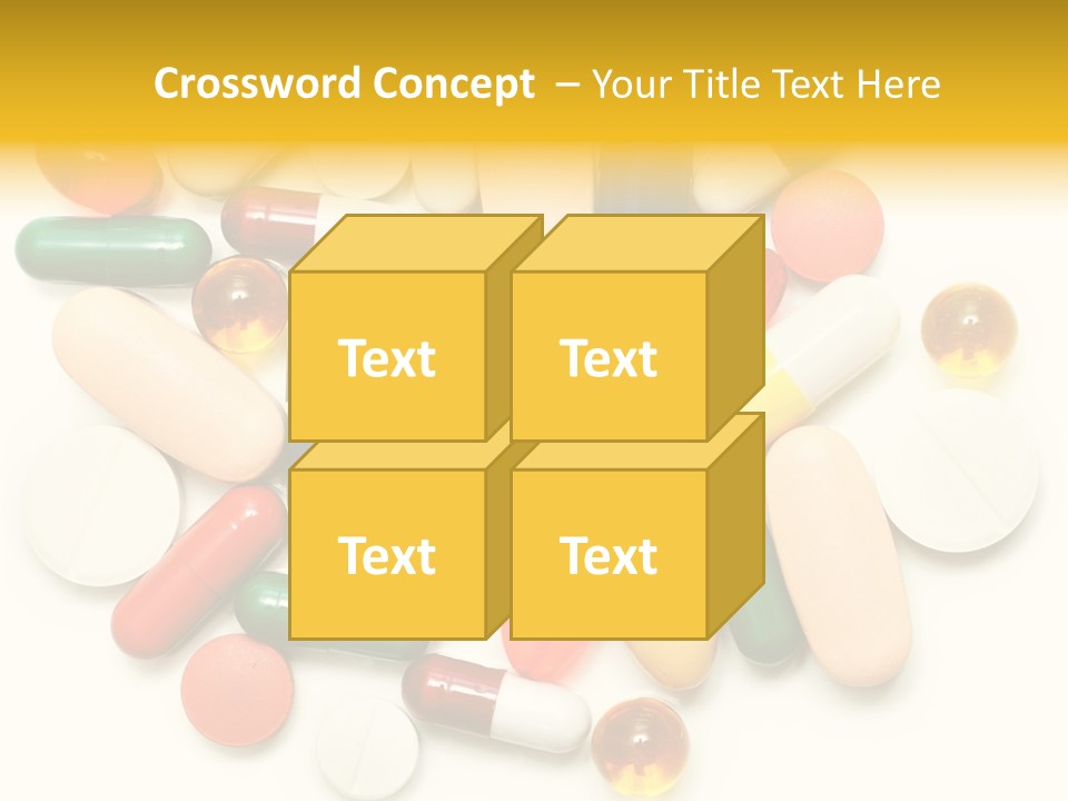 Treatment Narcotic Yellow PowerPoint Template