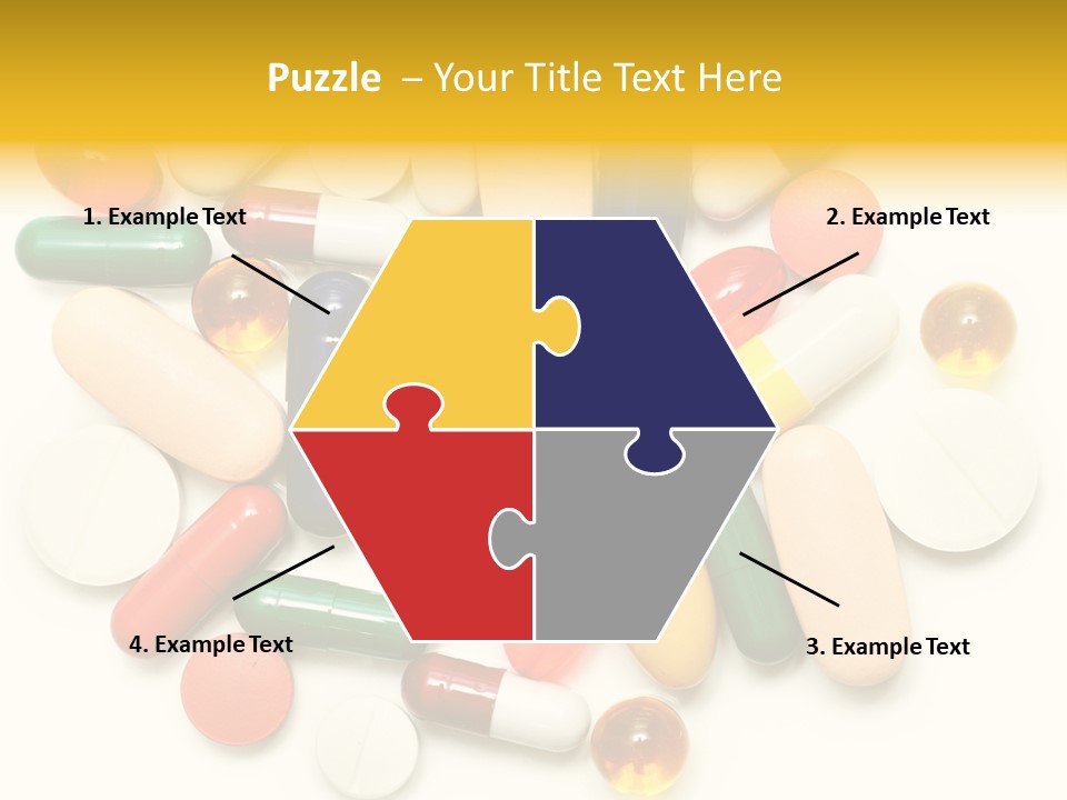 Treatment Narcotic Yellow PowerPoint Template