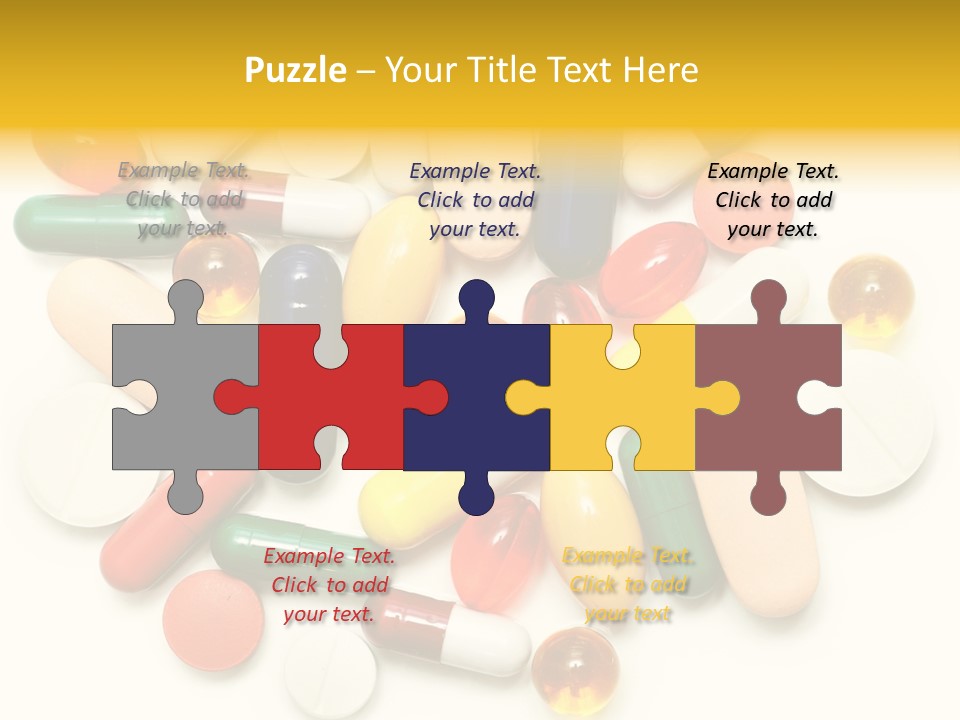 Treatment Narcotic Yellow PowerPoint Template