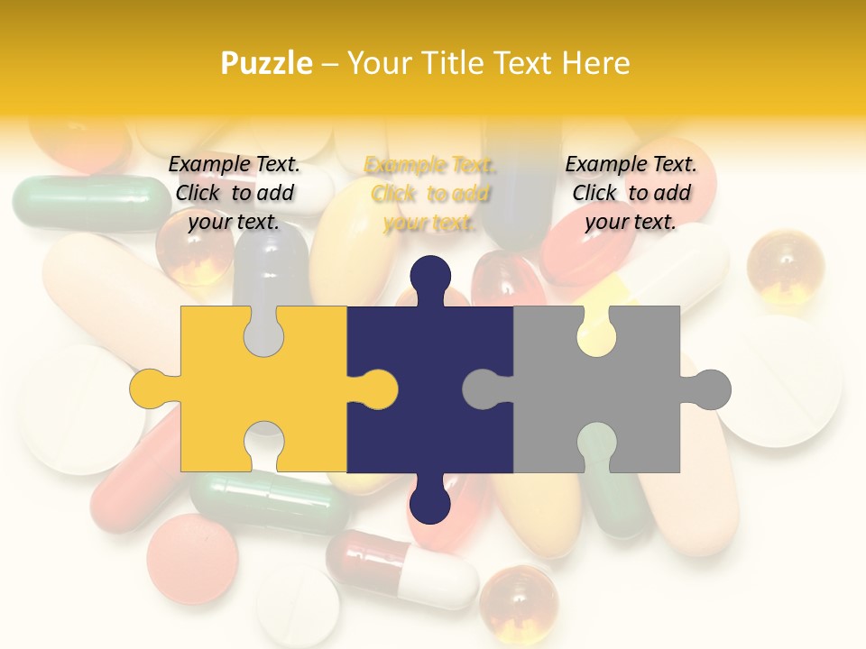 Treatment Narcotic Yellow PowerPoint Template