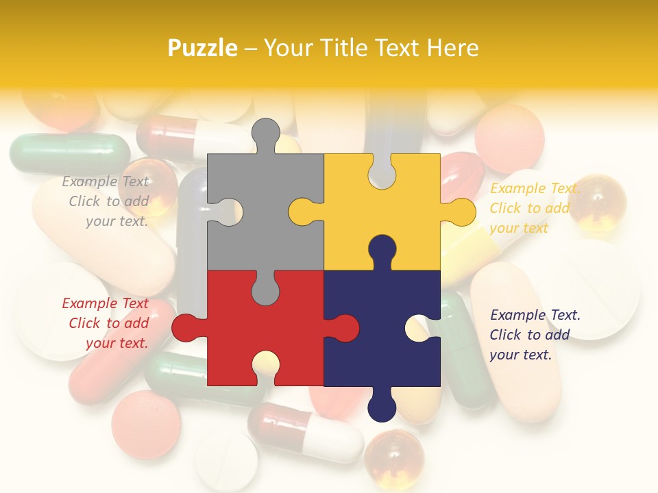 Treatment Narcotic Yellow PowerPoint Template