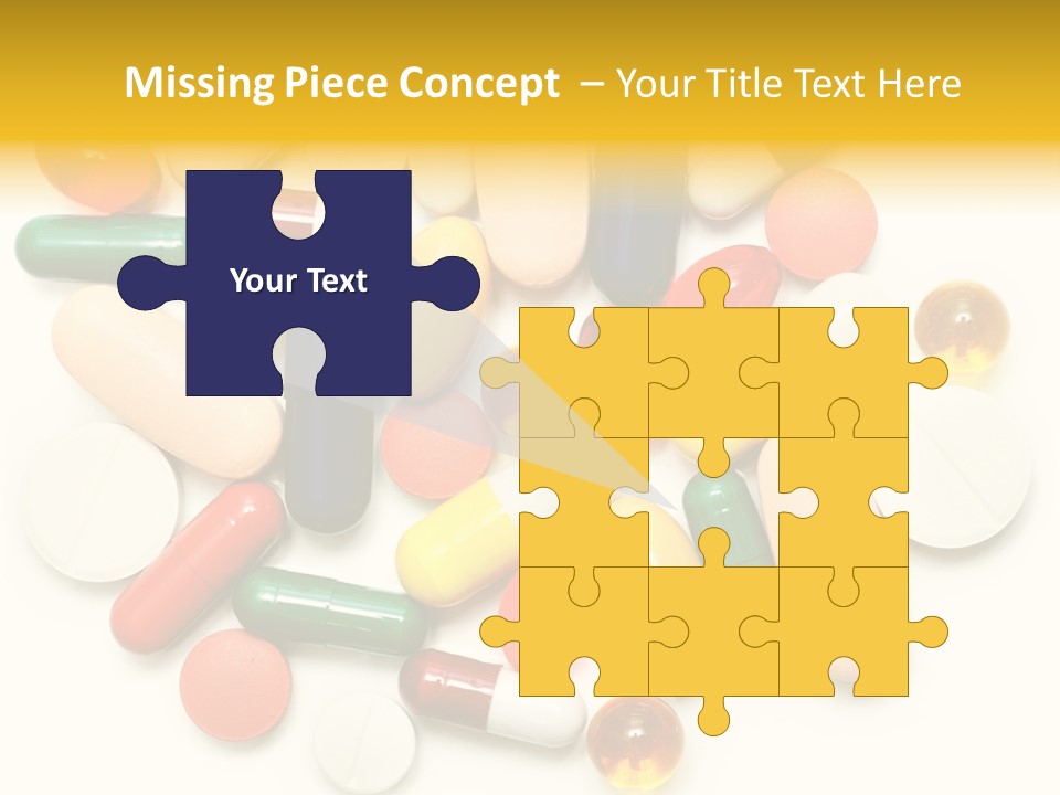Treatment Narcotic Yellow PowerPoint Template