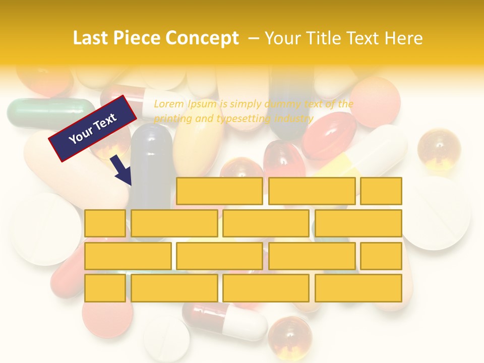 Treatment Narcotic Yellow PowerPoint Template