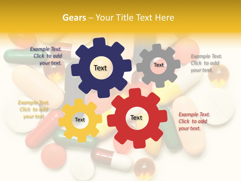 Treatment Narcotic Yellow PowerPoint Template