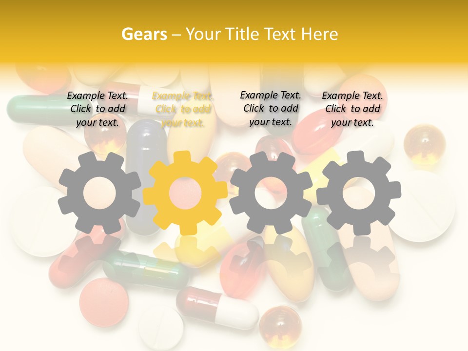 Treatment Narcotic Yellow PowerPoint Template