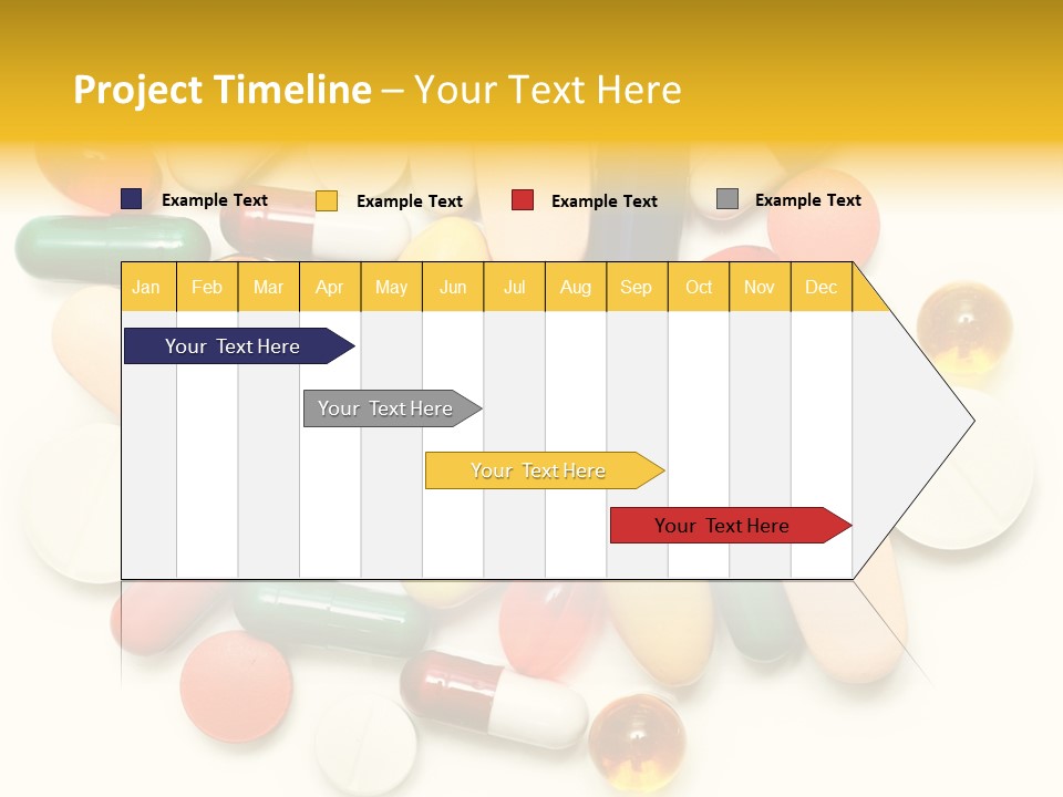 Treatment Narcotic Yellow PowerPoint Template
