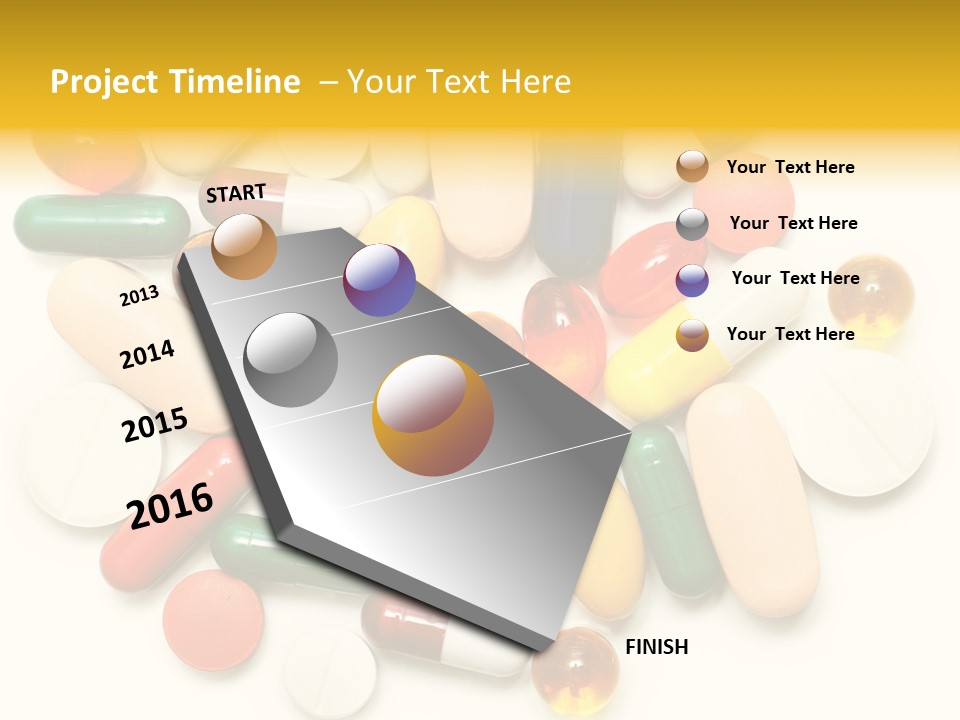 Treatment Narcotic Yellow PowerPoint Template