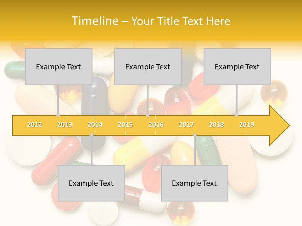 Treatment Narcotic Yellow PowerPoint Template