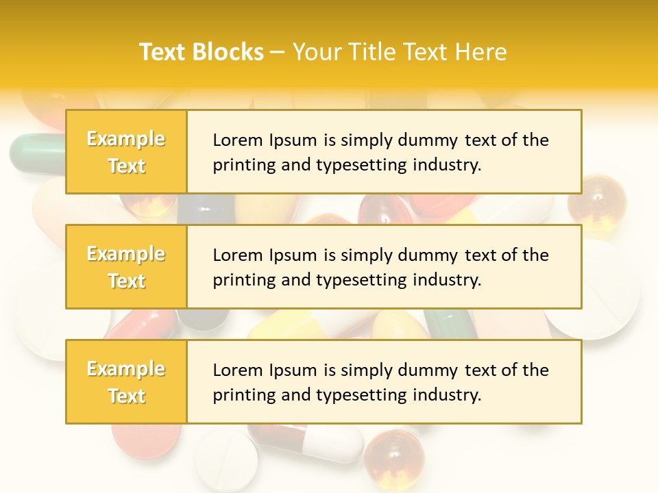 Treatment Narcotic Yellow PowerPoint Template