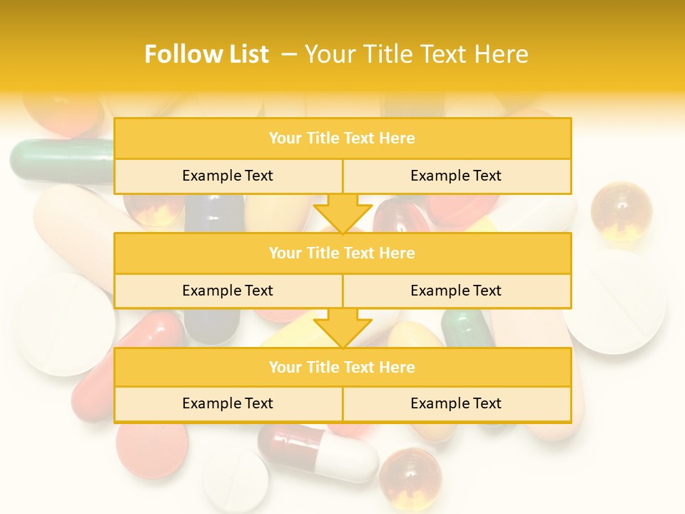 Treatment Narcotic Yellow PowerPoint Template