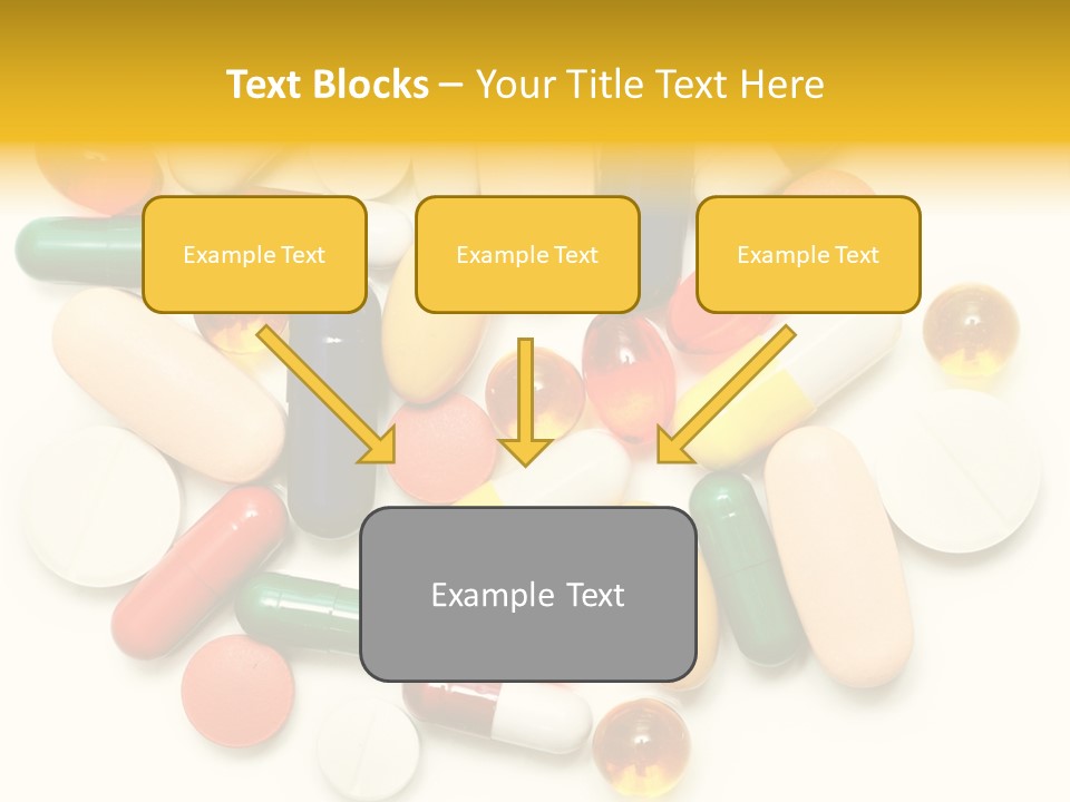 Treatment Narcotic Yellow PowerPoint Template
