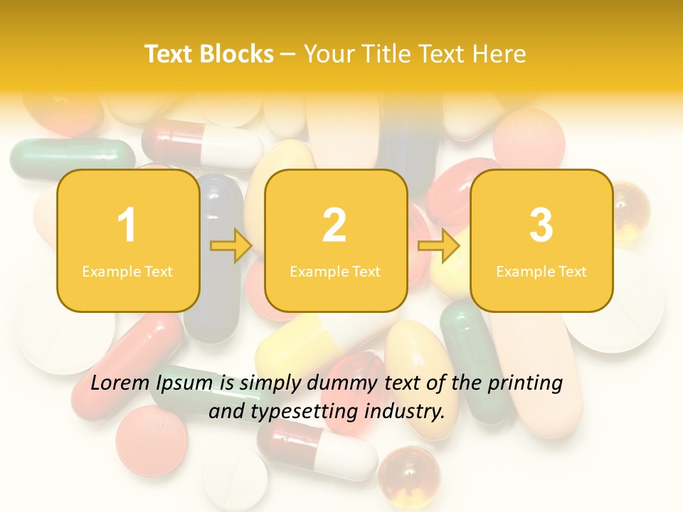 Treatment Narcotic Yellow PowerPoint Template