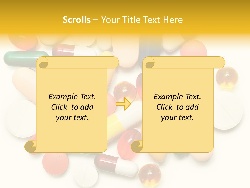 Treatment Narcotic Yellow PowerPoint Template