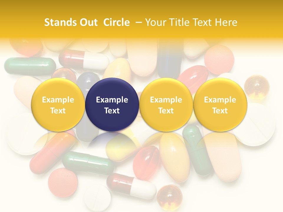 Treatment Narcotic Yellow PowerPoint Template