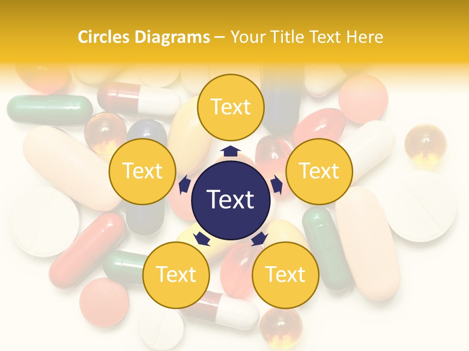 Treatment Narcotic Yellow PowerPoint Template