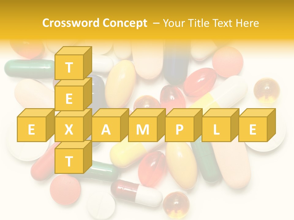 Treatment Narcotic Yellow PowerPoint Template