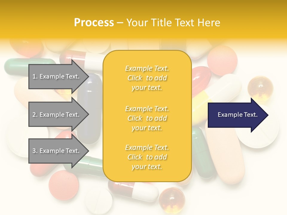 Treatment Narcotic Yellow PowerPoint Template