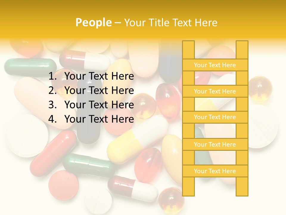 Treatment Narcotic Yellow PowerPoint Template