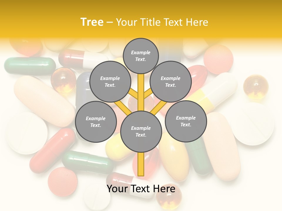 Treatment Narcotic Yellow PowerPoint Template