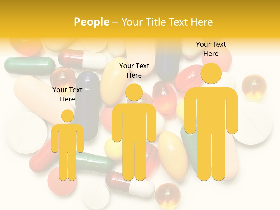 Treatment Narcotic Yellow PowerPoint Template