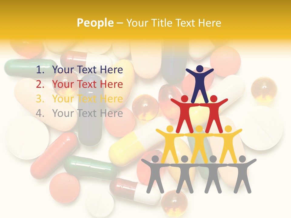 Treatment Narcotic Yellow PowerPoint Template