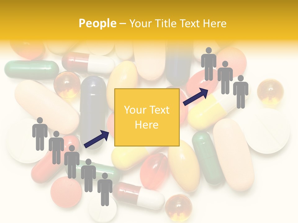 Treatment Narcotic Yellow PowerPoint Template