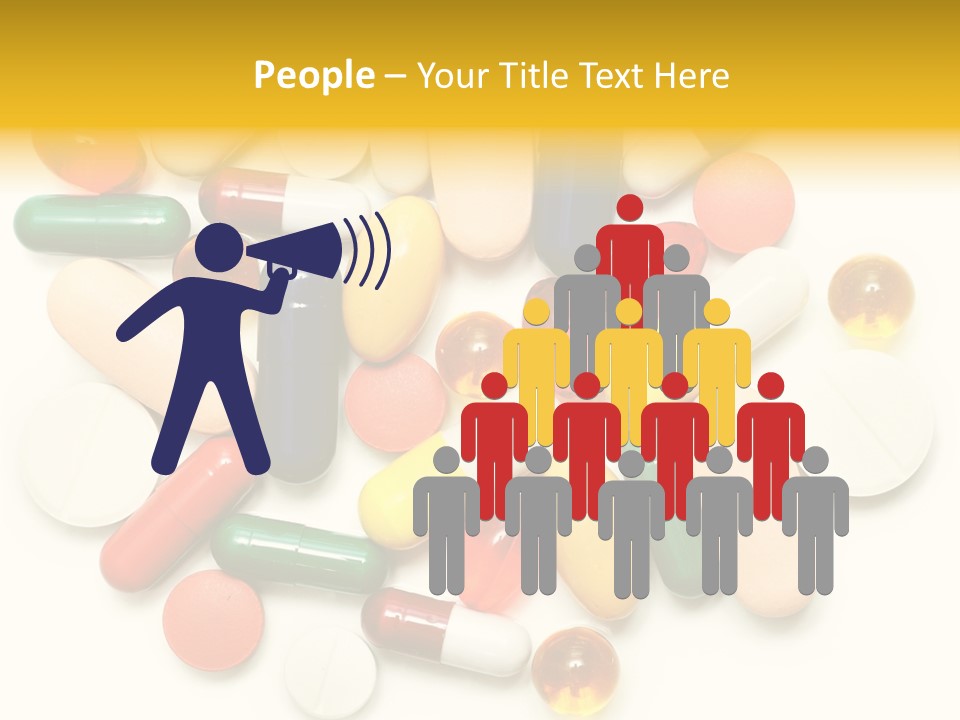 Treatment Narcotic Yellow PowerPoint Template
