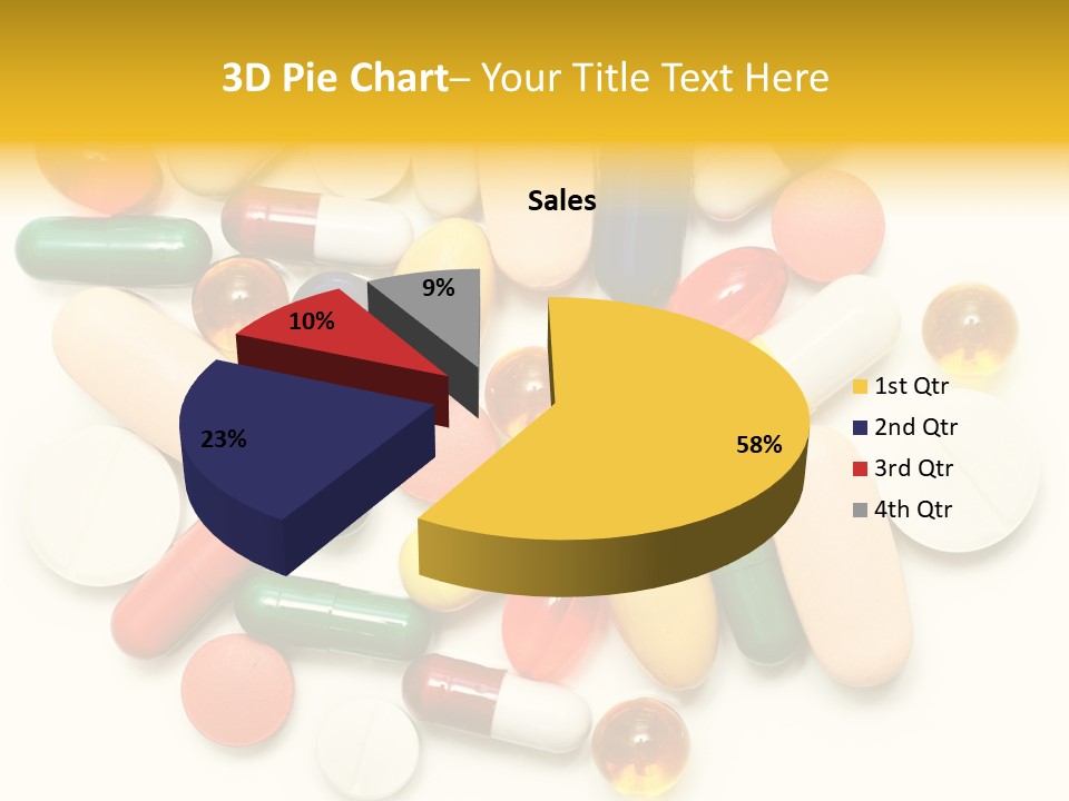 Treatment Narcotic Yellow PowerPoint Template