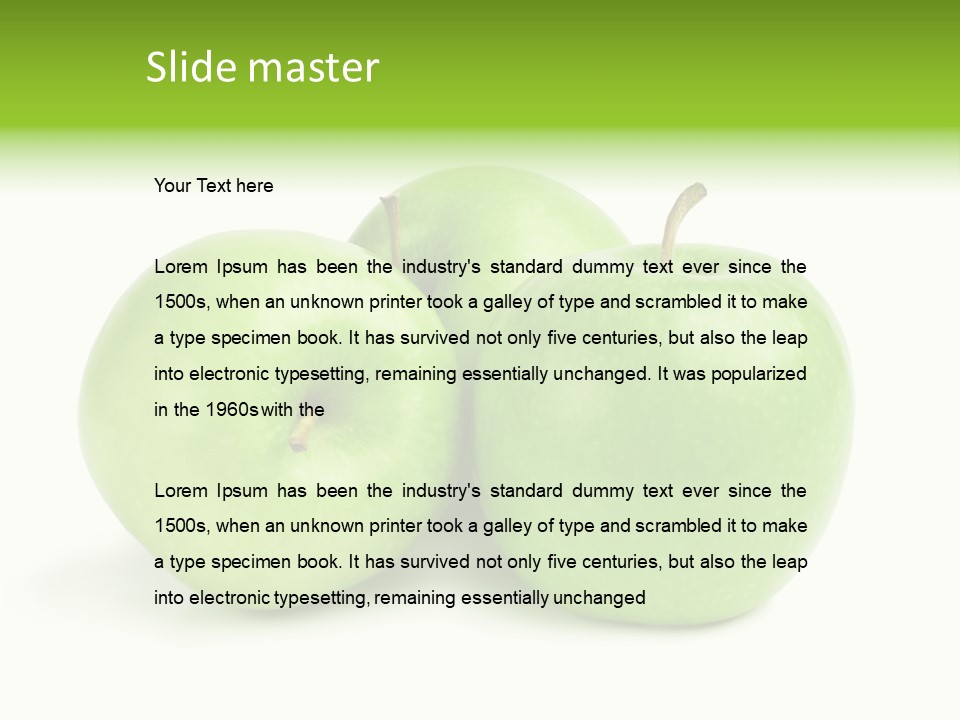 Row Isolated Three PowerPoint Template