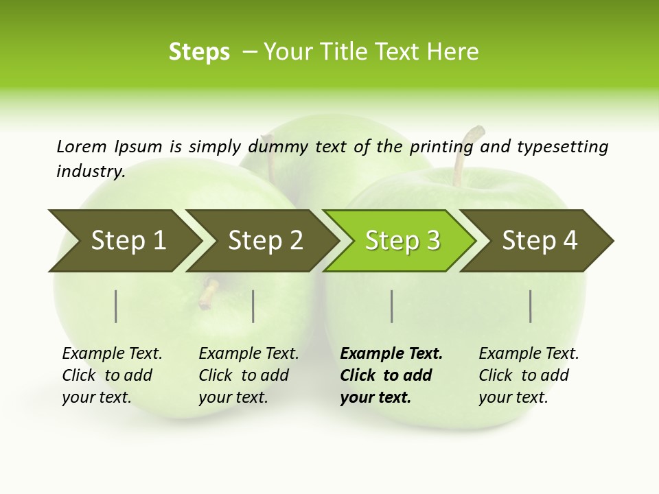 Row Isolated Three PowerPoint Template