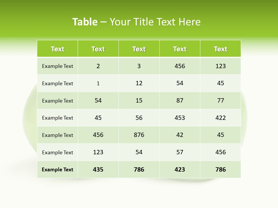 Row Isolated Three PowerPoint Template