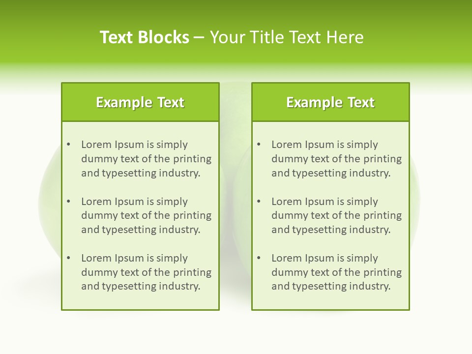 Row Isolated Three PowerPoint Template