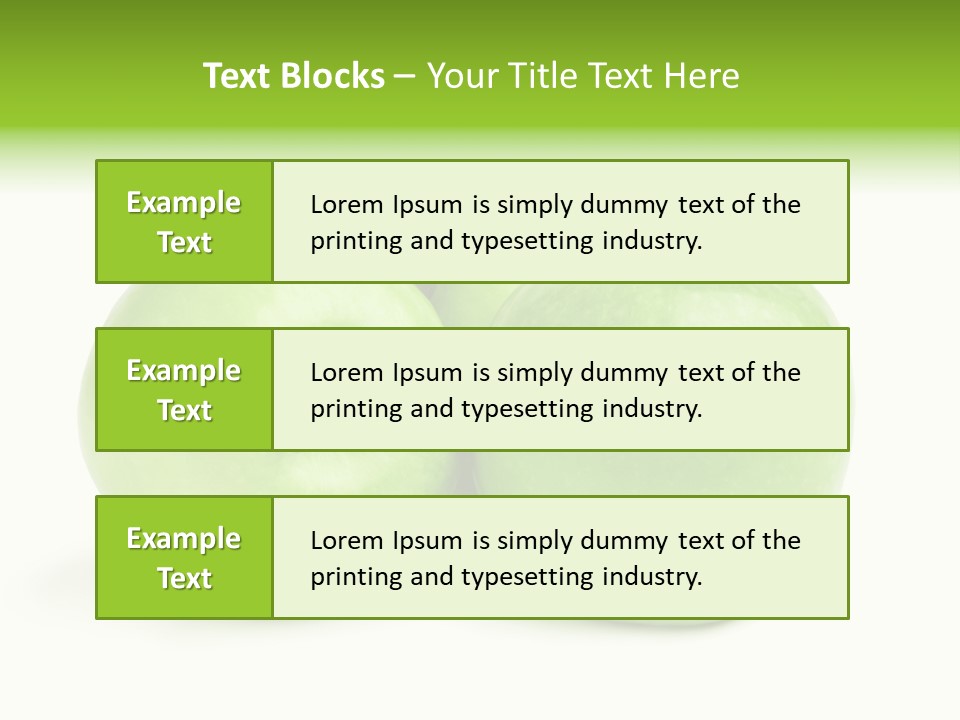 Row Isolated Three PowerPoint Template