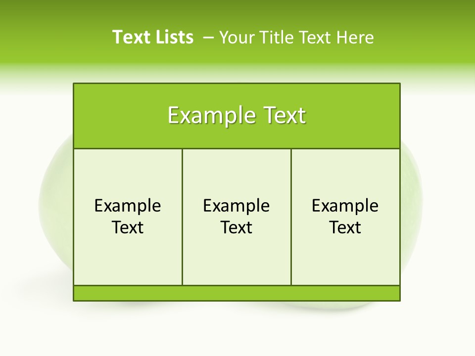 Row Isolated Three PowerPoint Template