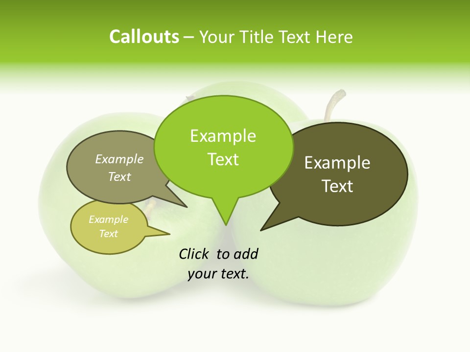 Row Isolated Three PowerPoint Template
