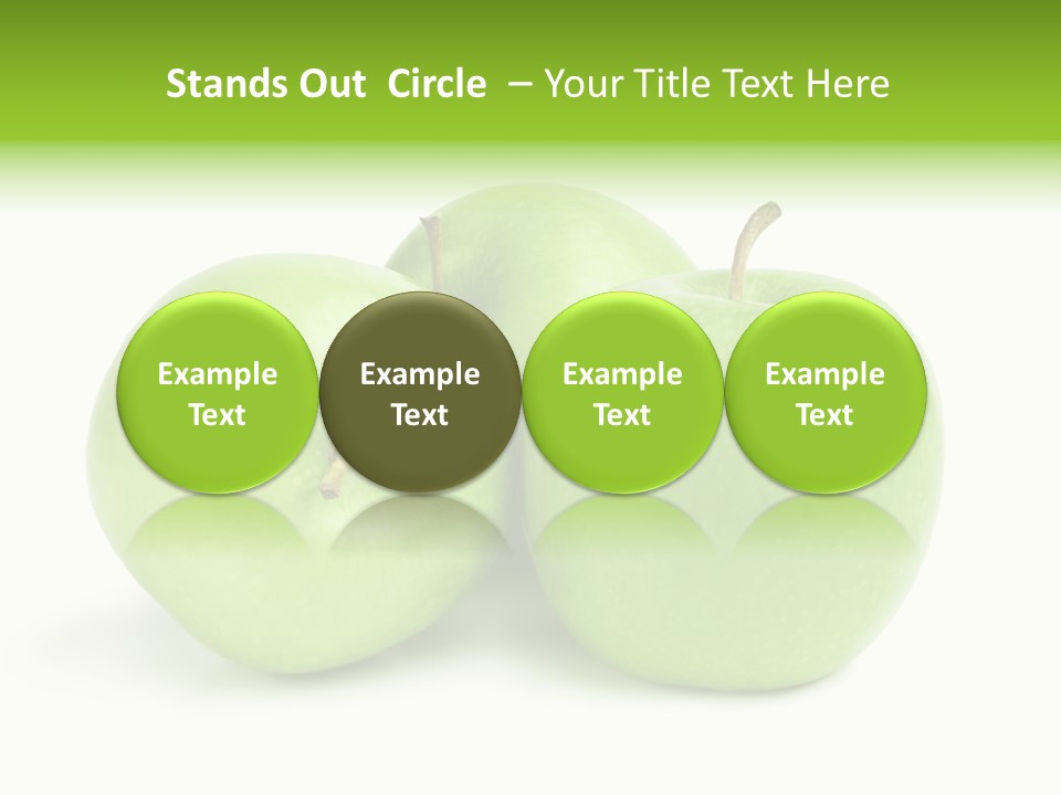 Row Isolated Three PowerPoint Template