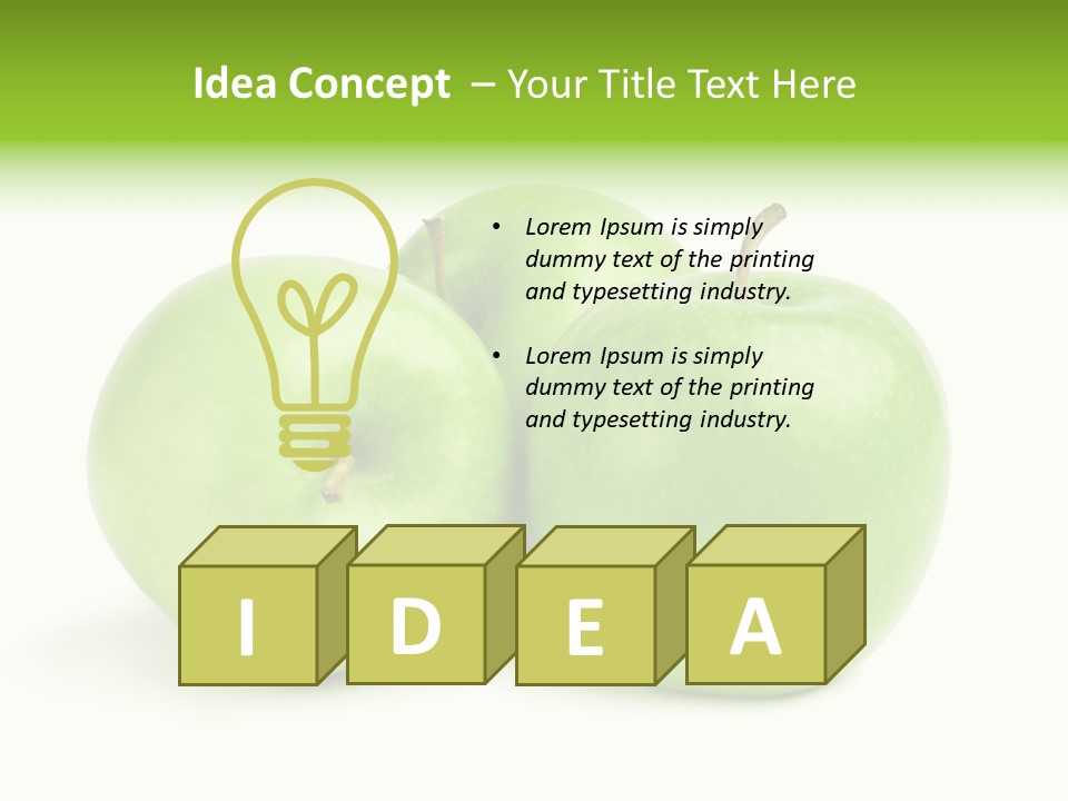 Row Isolated Three PowerPoint Template
