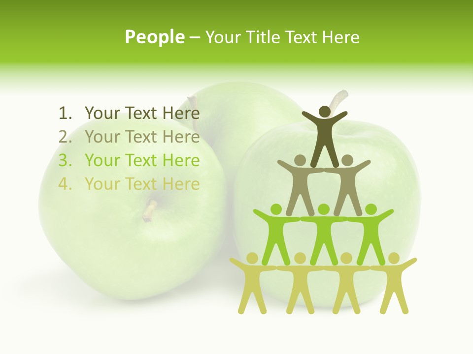 Row Isolated Three PowerPoint Template